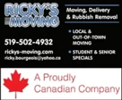 Ricky's Moving logo